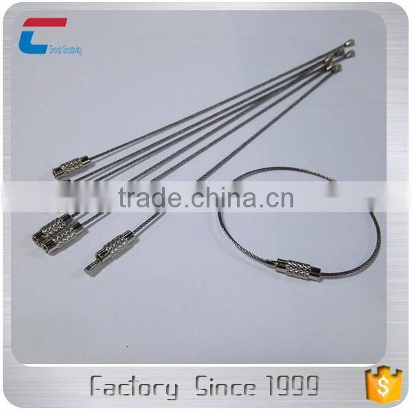 Stainless steel metal airline suitcase tag strap loops for customized luggage tags