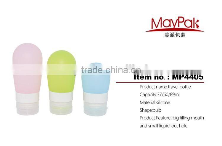 custom silicone cosmetic bottle for traveling use MP4405