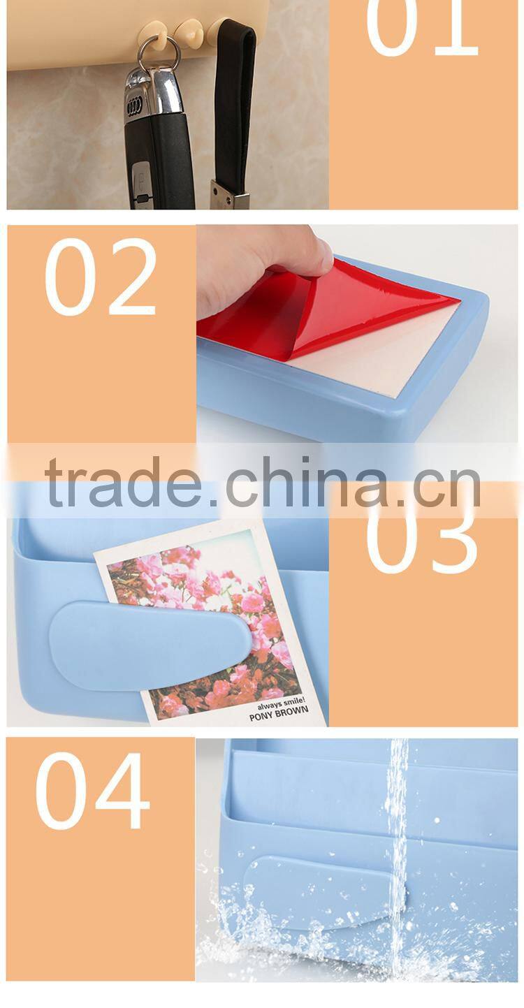 Plastic Kitchen Bathroom Wall Mounted Storage Rack Towel Bar Holder