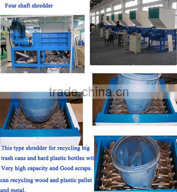 Heavy duty Four shaft shredder for long time use