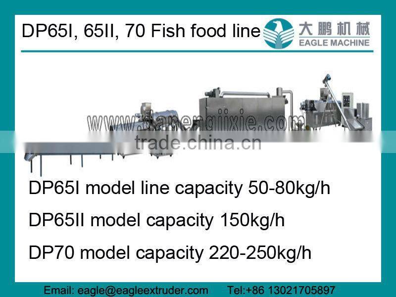 DP85 550kg floating and sinking fish feed pellet twin screw extruder processing machines to Chile