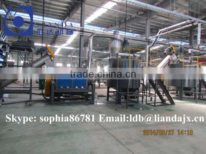 Plastic recycling machine, PET bottle recycling line