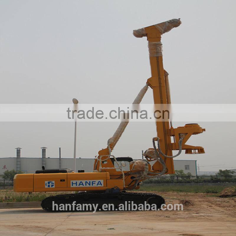 HF856A rotary piling rig with ISO & CE certification for road bridge foundation construction