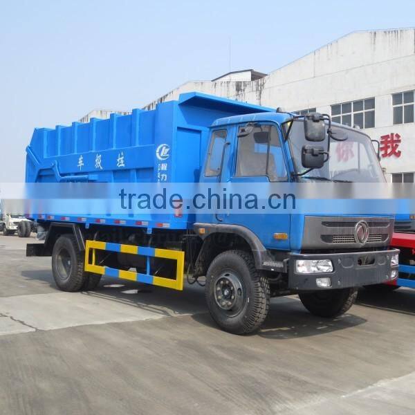 185hp 4*2 DONGFENG Compression Docking Garbge Truck 17 m3