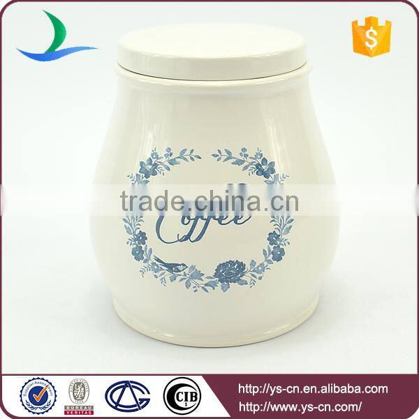Modern decal ceramic 5pcs bread jar container sets