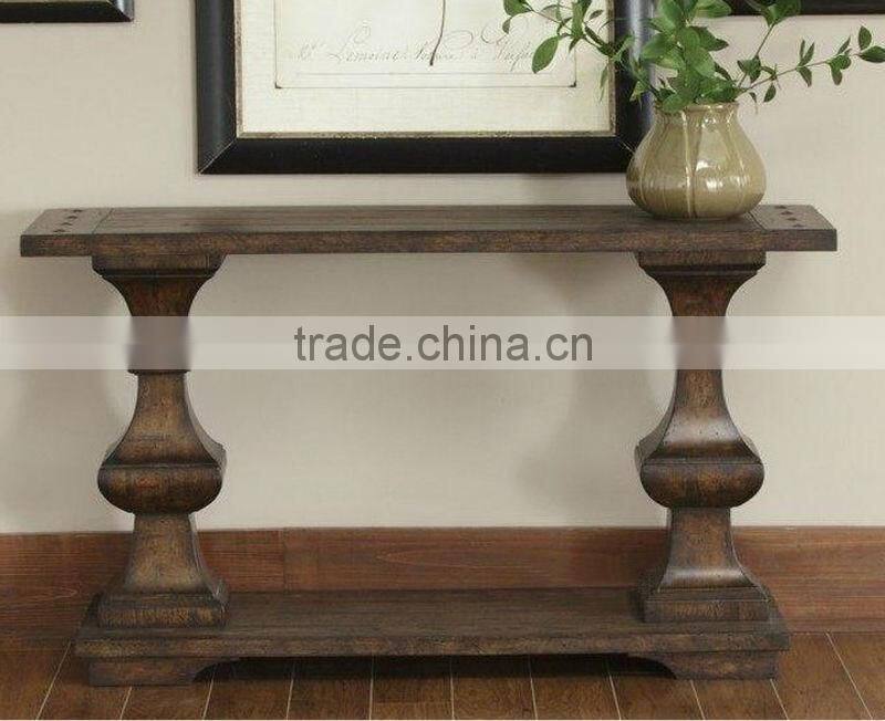 Classical Spanish style wooden living room console table