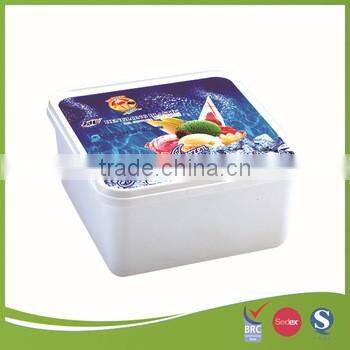 2L IML plastic cream container