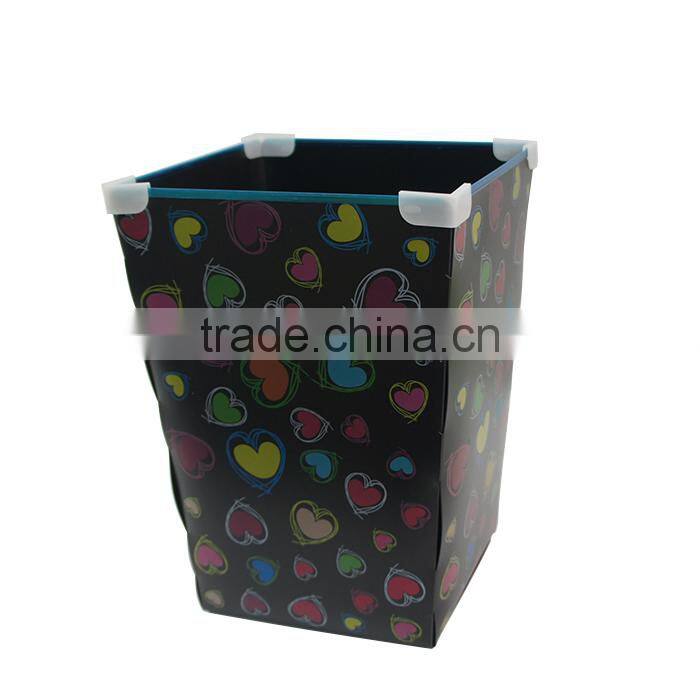 Bed room/Desk/Office DIY Square Plastic Trash Can