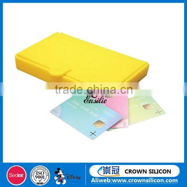 High quality name silicone card holder box for boss
