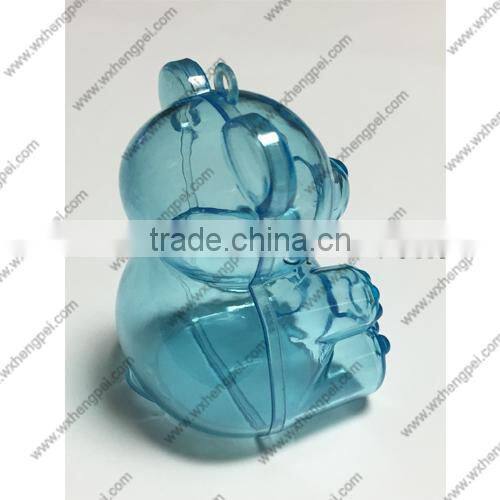 Cleverish portable cute bear plastic storage jewelry wedding box kit