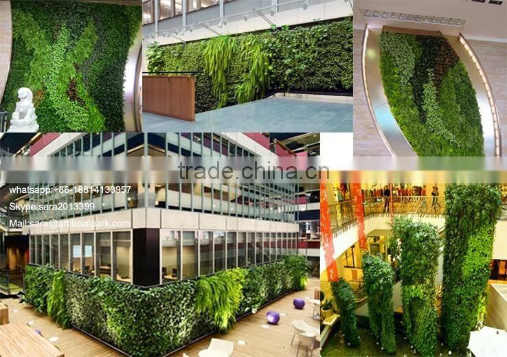 Vertical artificial green wall, fake plant walls ,wall dropback decoration
