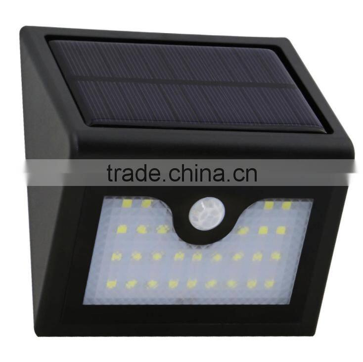 Solar Lights 8 LED Wireless Waterproof Motion Sensor Outdoor Light for Patio, Deck, Yard, Garden with Motion Activated Auto On/O