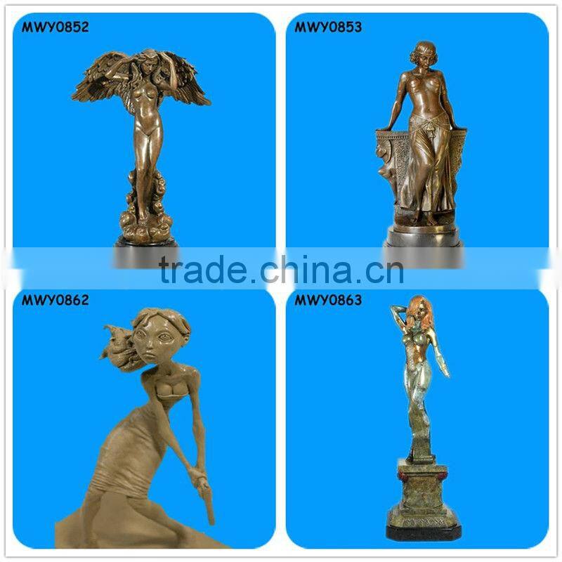 Home decoration tall Brass Giraffe Sculptures