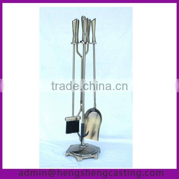 cheap antique brass modern cast iron fireplace tools / fireplace accessory
