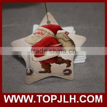 custom print ceramic sublimation blanks pendant heat press pendant