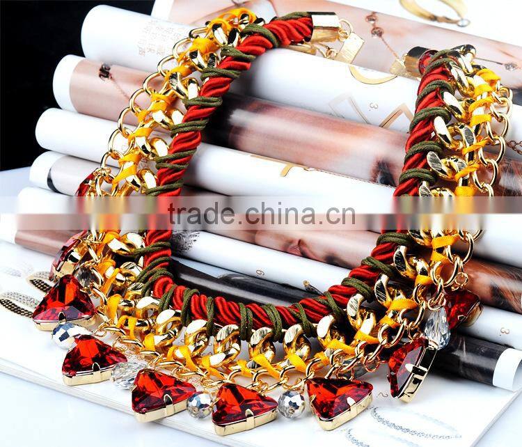 2015 hot sale new style women fashion alloy jewelry necklace