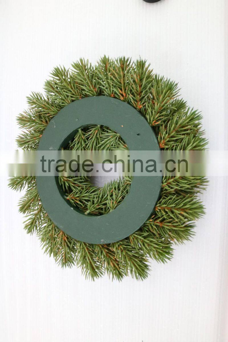 High quality plastic pine wreath for xmas decoration