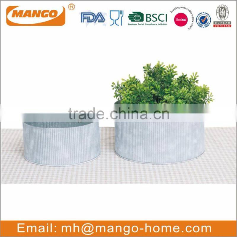 Metal Garden Flower Pot Set