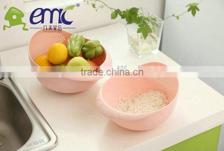 washing and draining bucket, storage bucket for fruit and vegetables
