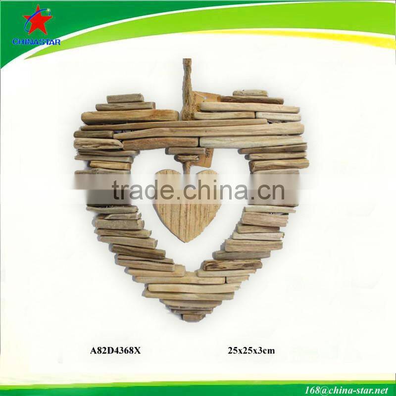 wooden angel standing decor