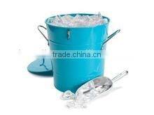 Wholesale Metal Ice Bucket with Lid and Scoop