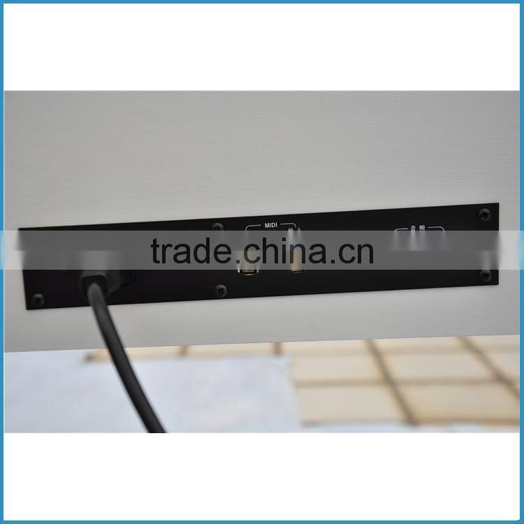 White color 128 notes polyphony 88 key digital piano with hammer action keyboard