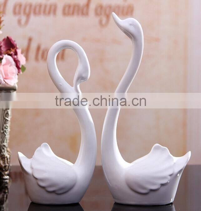 Handmade resin swan