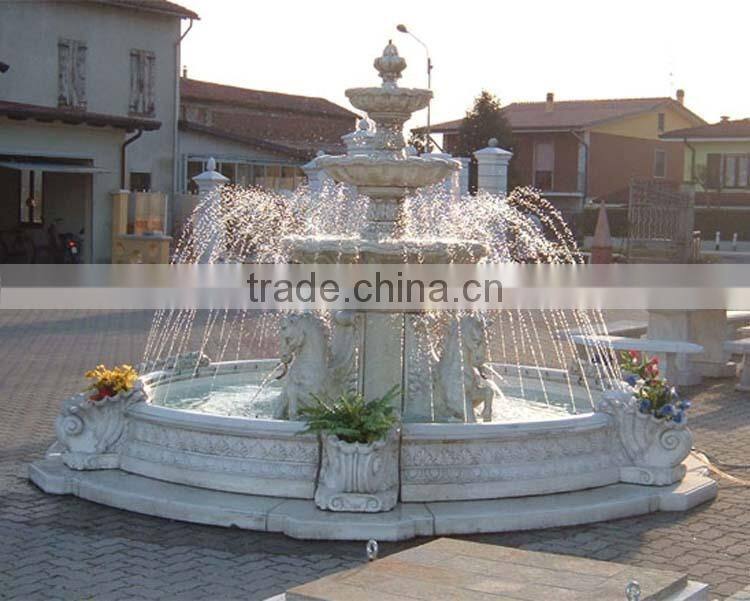 large garden stone decoration marble water fountain for sale