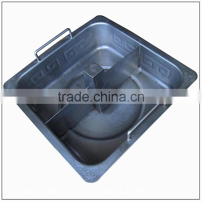 The lowest price stainless steel stamping part double taste pot