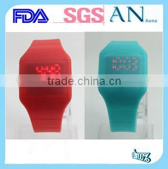 Fashion charm Sensitive Touch screen Silicone led Watch