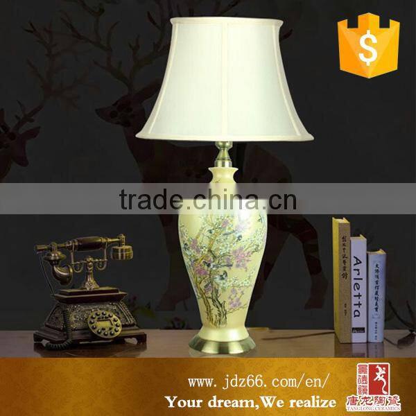 Hotel use ceramic beside table lamp