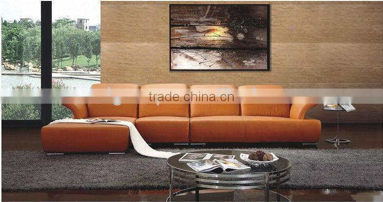 Bisini Hotel Lobby Modern Leather Sofa Set (BG90468)