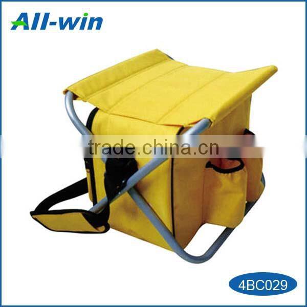 best-selling portable folding useful camping stool with ice/cooler bag