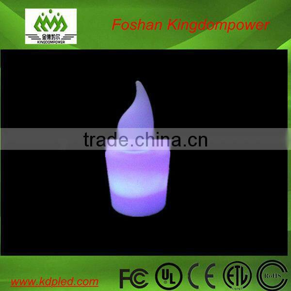 LED plastic glowing candle table lamp