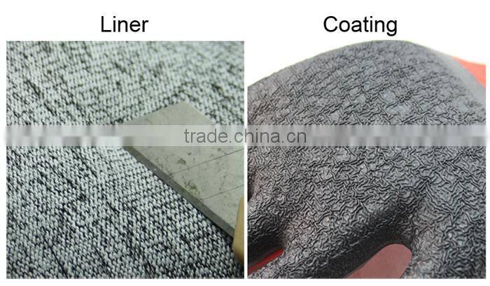 NMSAFETY 13 gauge 3/4 coated anti-cut latex glove level 5