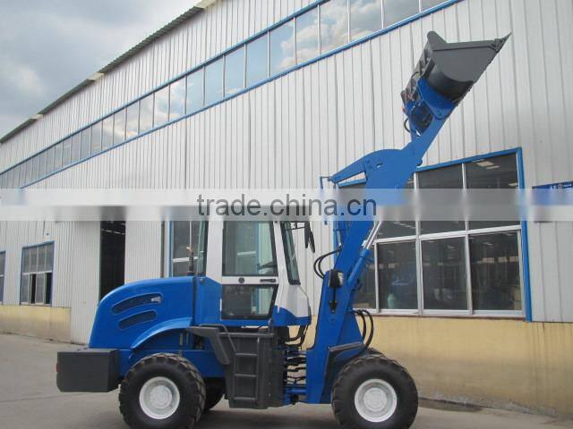 1.8t loading Machine 4WD hydraulic Drive ZL18 wheel loader with Joystick / Quick hitch / CE