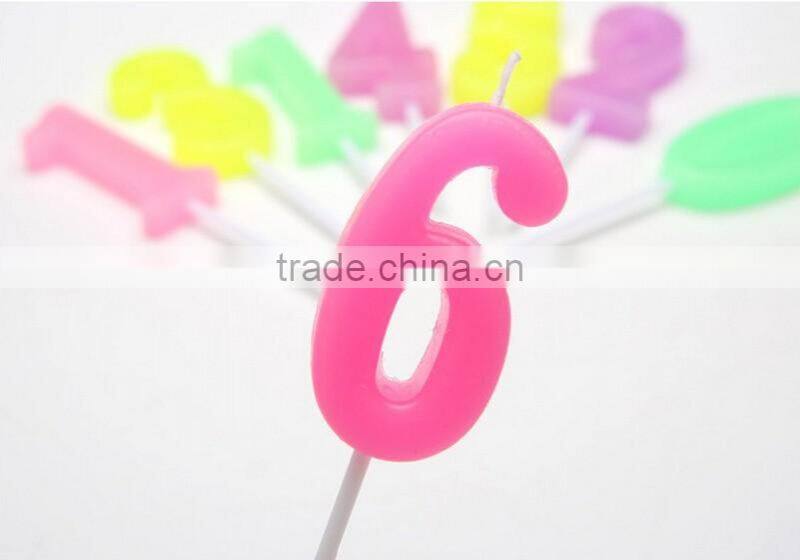 Memorial Arabic Numerals Happy Birthday Candle