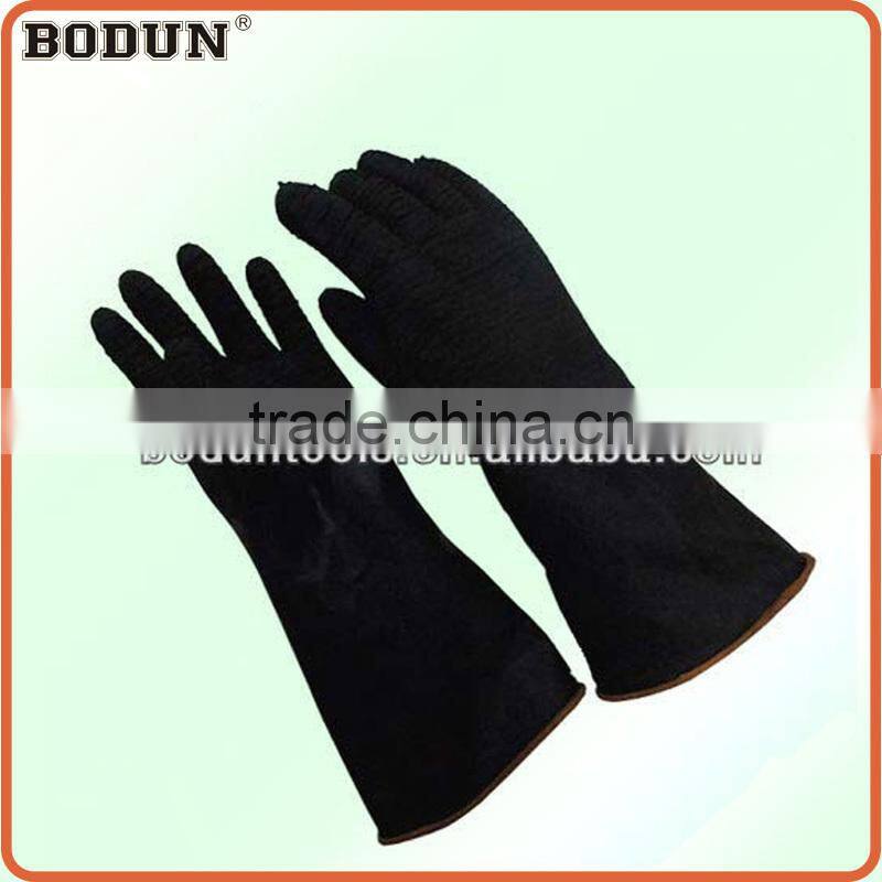 A3020 hand with wrinkle balck rubber industrial glove cleaning glove