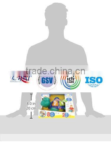 2015 new hot baby toy turtle toy with light and melodies for sale, best turtle gift toy from dongguan ICTI supplier