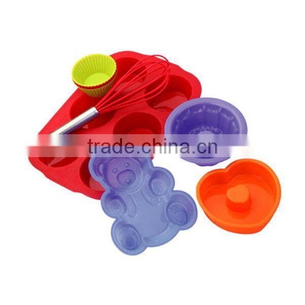 SS8751 21-Piece Silicone cupcake bake and cake decorating set/Cake Tools