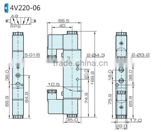 4V200 delphi control valve with high quality