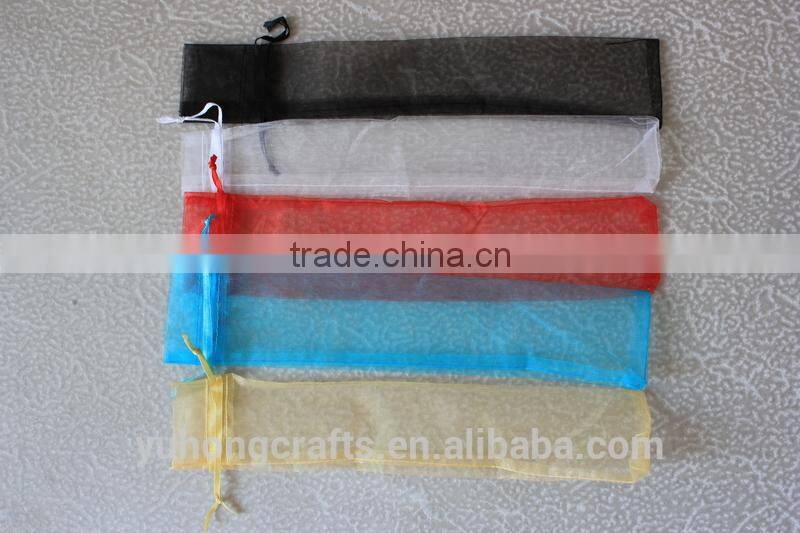 Free shipping organza bag for holding fans