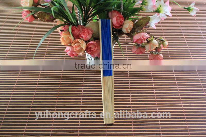 Colorful bamboo cheap paper fan wholesale