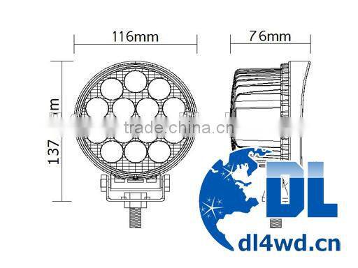 4wd 42w auto car led work light bar for off road truck
