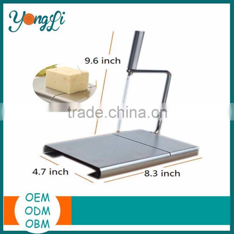 Stainless Steel Cheese Butter Slicer with Replacement Wire Cheese Cutting Board
