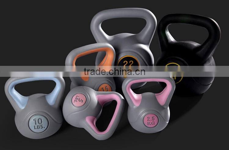 2016 popular new design HDPE kettle bell dumbbell