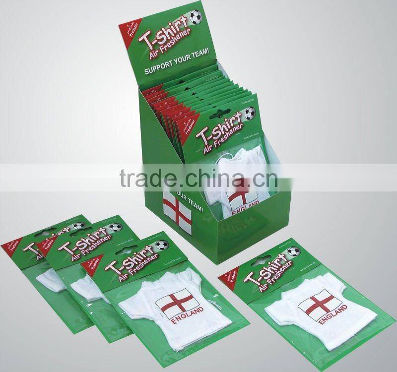 mini cotton T-shirt air freshener ACM world famous sport fan love