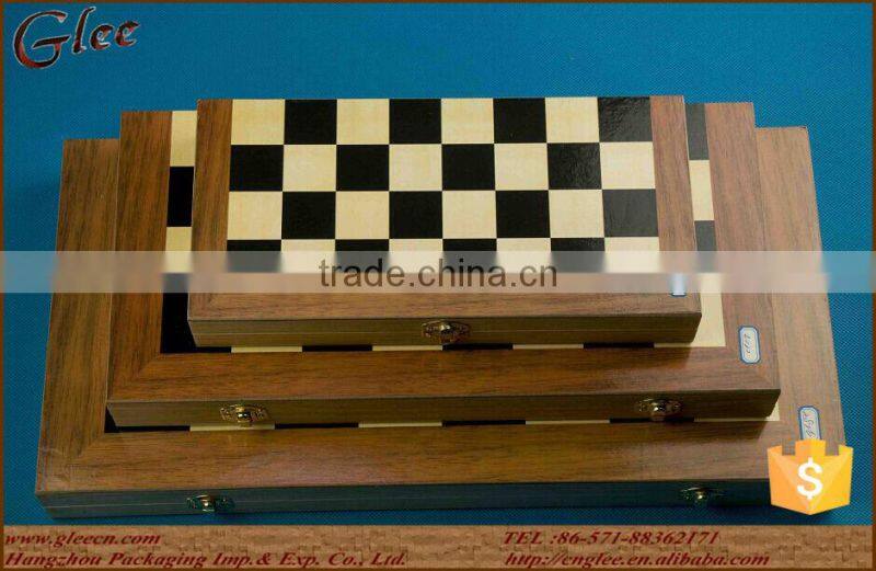 Professional wooden chess titans set/folded form and portable bamboo chess