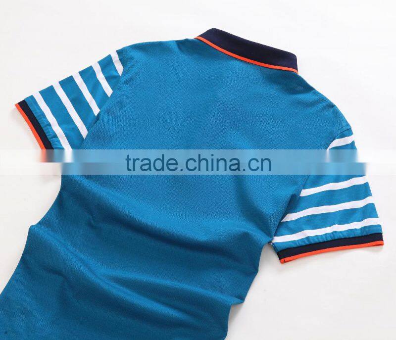 2016 high quality double mercerized cotton polo shirt