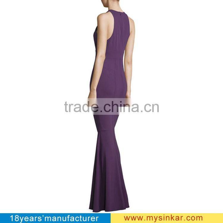 Global Fashion Hot Designer Clothes Plain Sleeveless Long Split Dress All Types Ladies top selling products in alibaba wholesale